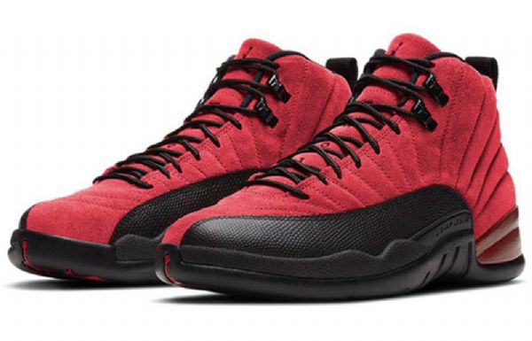 Nike Air Jordan 12 Retro Basketball Shoes Herre Rød Svarte