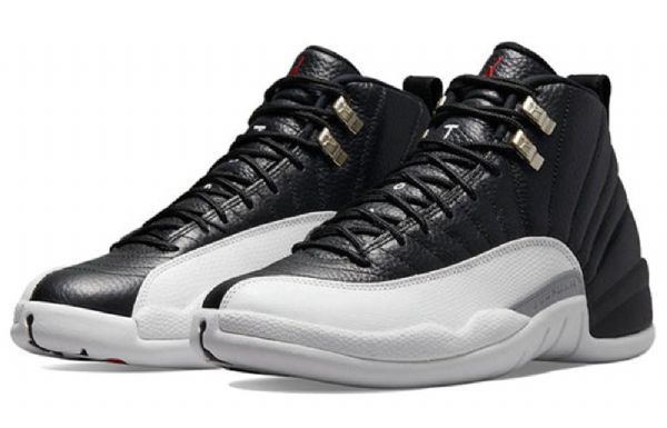 Nike Air Jordan 12 Retro Basketball Shoes Herre Svarte Grå