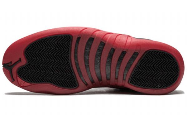 Nike Air Jordan 12 Retro Basketball Shoes Herre Svarte Rød