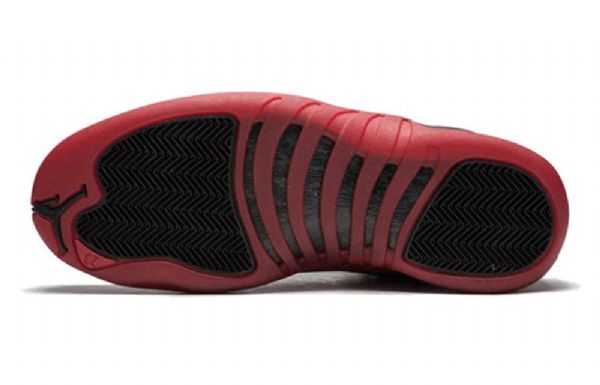 Nike Air Jordan 12 Retro Bg Basketball Shoes Herre Svarte Rød
