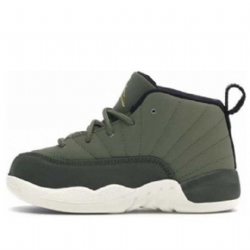 Nike Air Jordan 12 Retro Cp3 Td Sko Barn Armygreen