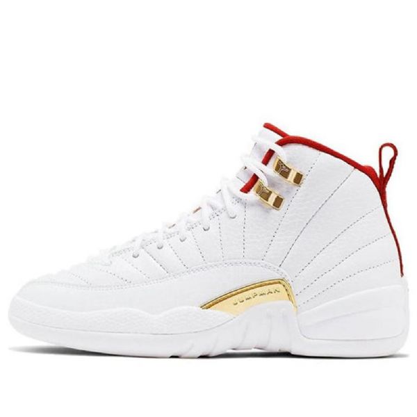 Nike Air Jordan 12 Retro Gs Basketsko Herre Hvite Rød