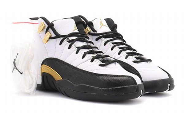 Nike Air Jordan 12 Retro Gs Basketsko Herre Hvite Svarte