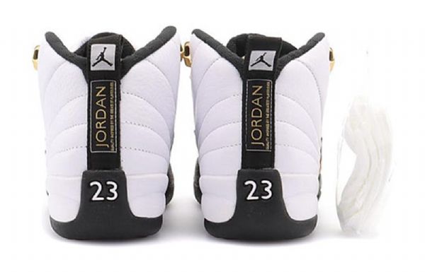 Nike Air Jordan 12 Retro Gs Basketsko Herre Hvite Svarte