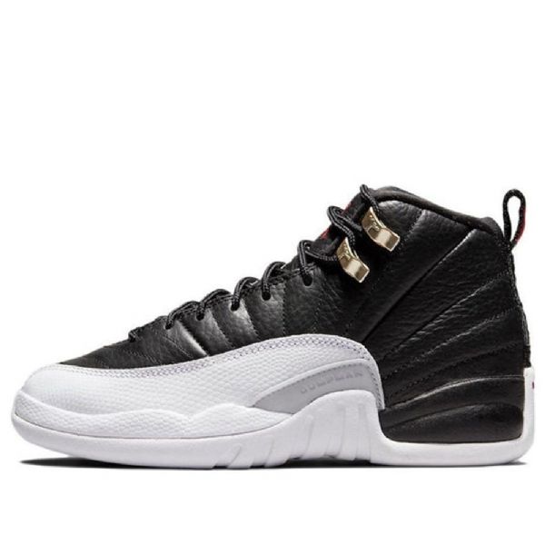 Nike Air Jordan 12 Retro Gs Basketsko Herre Svarte Grå