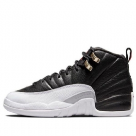 Nike Air Jordan 12 Retro Gs Basketsko Herre Svarte Grå
