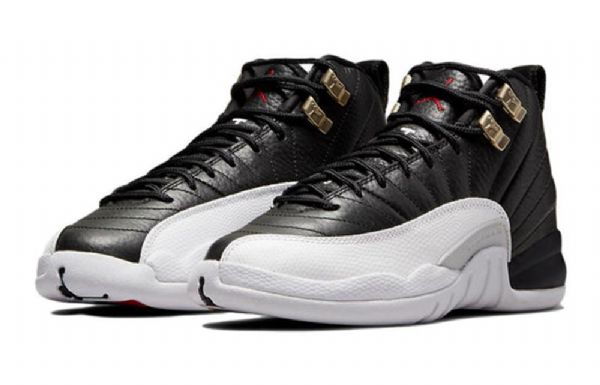 Nike Air Jordan 12 Retro Gs Basketsko Herre Svarte Grå