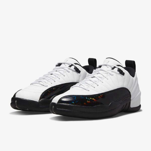 Nike Air Jordan 12 Retro Low Tops Sko Herre Hvite Sølv