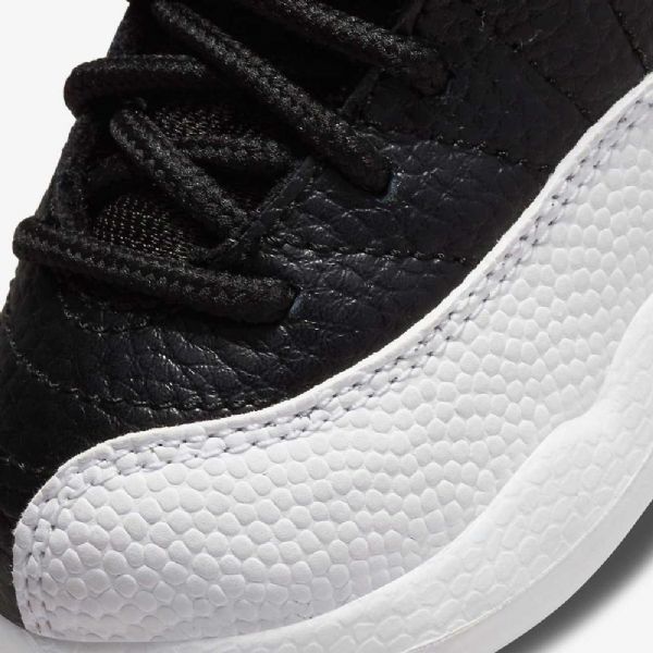 Nike Air Jordan 12 Retro Sko Barn Svarte Hvite Rød