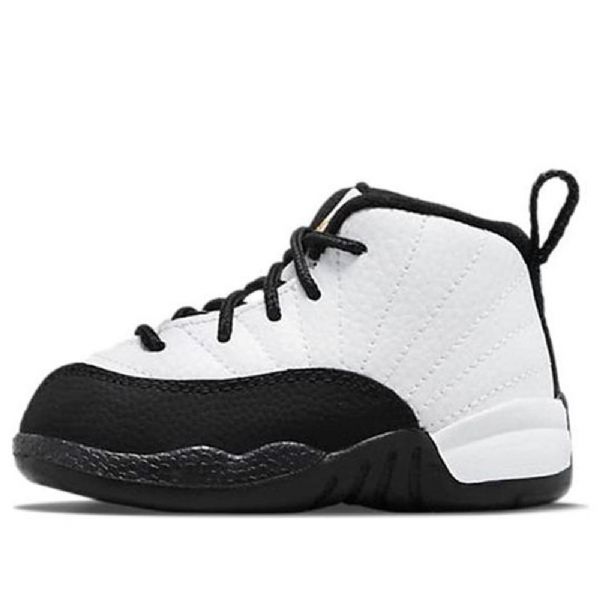 Nike Air Jordan 12 Retro Td Basketball Shoes Herre Hvite Svarte