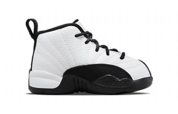 Nike Air Jordan 12 Retro Td Basketball Shoes Herre Hvite Svarte