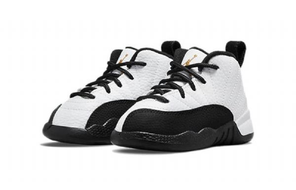 Nike Air Jordan 12 Retro Td Basketball Shoes Herre Hvite Svarte