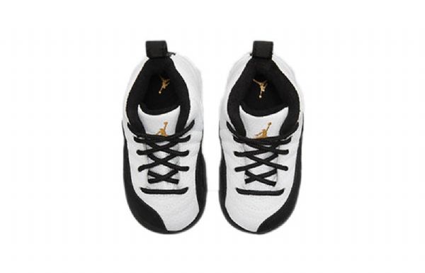 Nike Air Jordan 12 Retro Td Basketball Shoes Herre Hvite Svarte