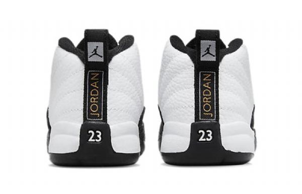 Nike Air Jordan 12 Retro Td Basketball Shoes Herre Hvite Svarte