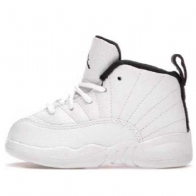 Nike Air Jordan 12 Retro Td Sko Barn Hvite