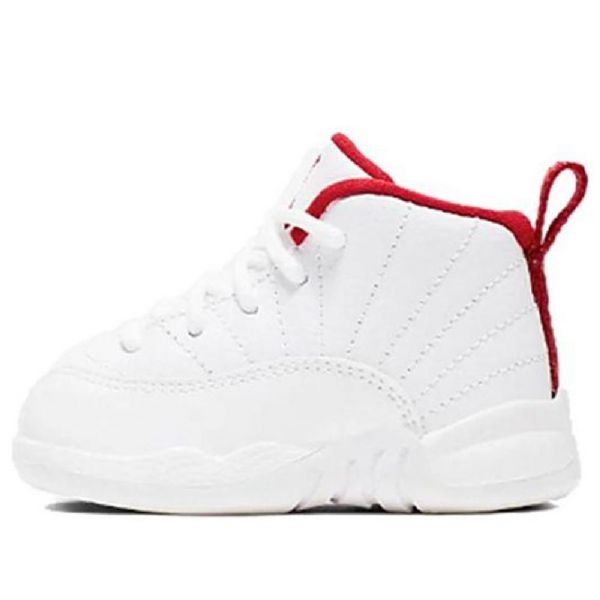 Nike Air Jordan 12 Retro Td Sko Barn Hvite Rød
