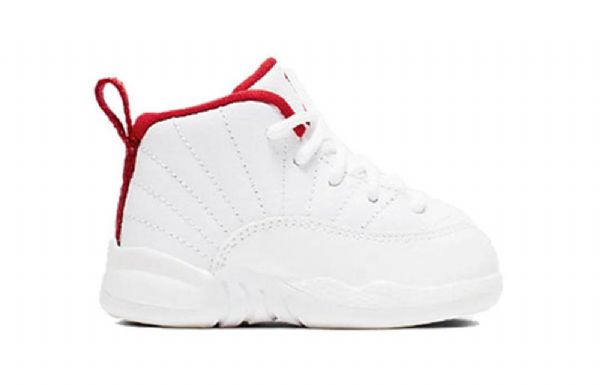 Nike Air Jordan 12 Retro Td Sko Barn Hvite Rød