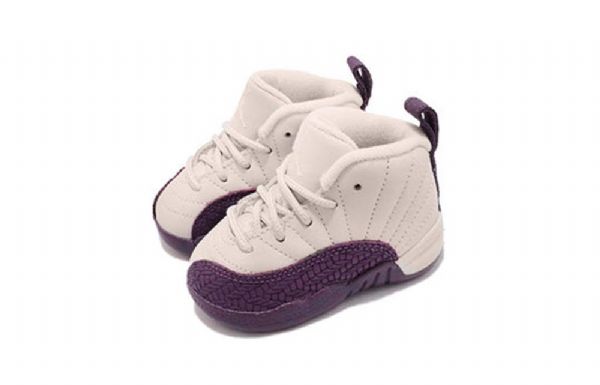 Nike Air Jordan 12 Retro Td Sko Barn Lyse Grå