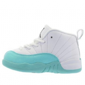 Nike Air Jordan 12 Retro Td Sko Barn Lyse Turkis