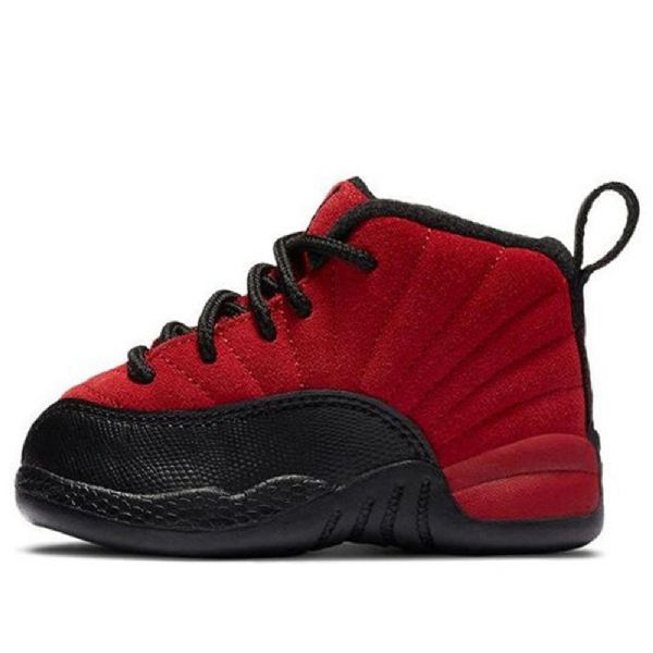 Nike Air Jordan 12 Retro Td Sko Barn Rød Svarte