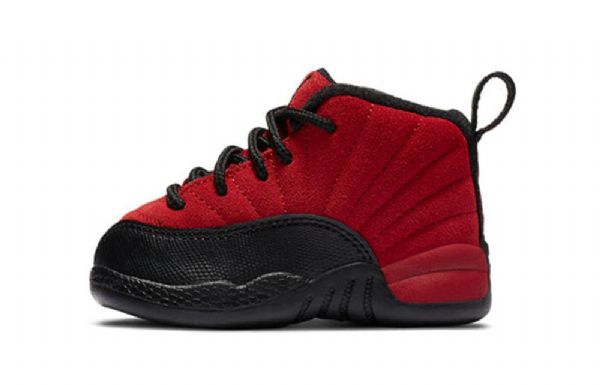 Nike Air Jordan 12 Retro Td Sko Barn Rød Svarte