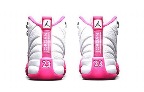 Nike Air Jordan 12 Retro Td Sko Barn Rosa