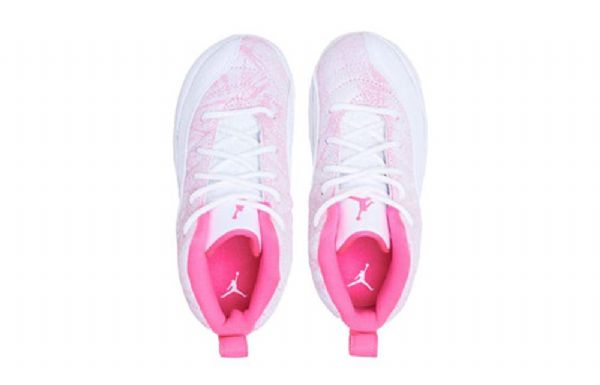 Nike Air Jordan 12 Retro Td Sko Barn Rosa