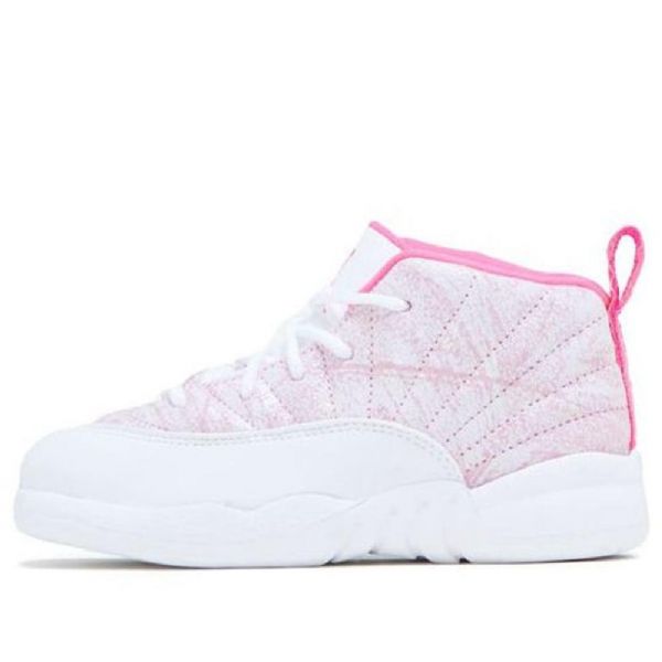 Nike Air Jordan 12 Retro Td Sko Barn Rosa