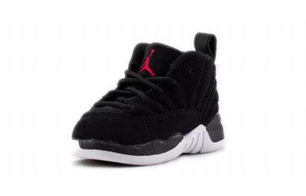 Nike Air Jordan 12 Retro Td Sko Barn Svarte