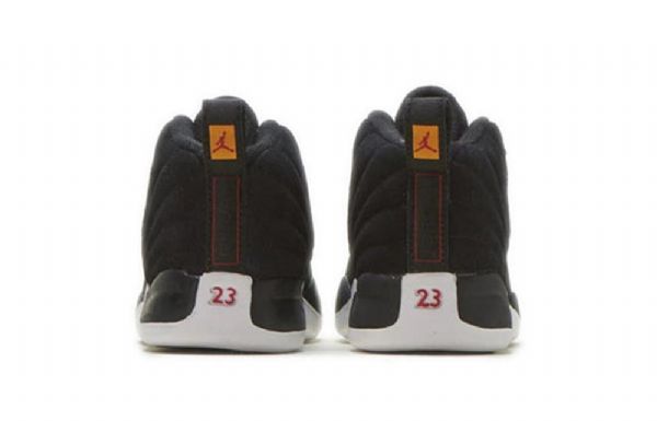 Nike Air Jordan 12 Retro Td Sko Barn Svarte