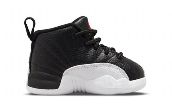 Nike Air Jordan 12 Retro Td Sko Barn Svarte Grå