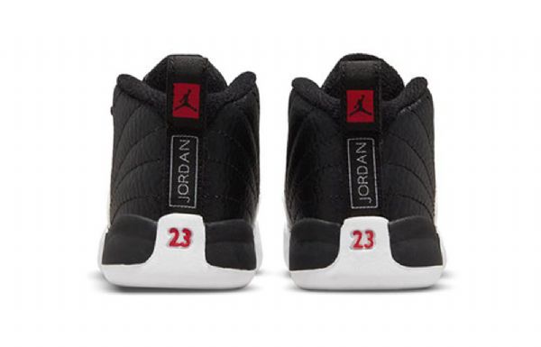 Nike Air Jordan 12 Retro Td Sko Barn Svarte Grå