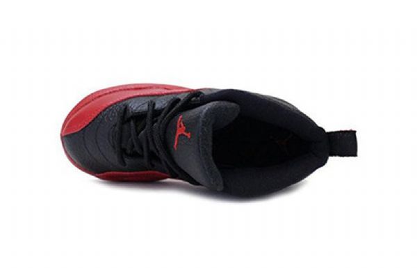 Nike Air Jordan 12 Retro Td Sko Barn Svarte Rød