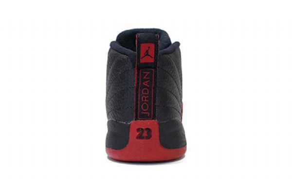 Nike Air Jordan 12 Retro Td Sko Barn Svarte Rød