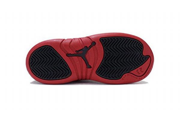 Nike Air Jordan 12 Retro Td Sko Barn Svarte Rød