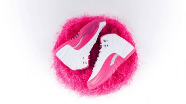Nike Air Jordan 12 Retro Vivid Sko Herre Rosa Hvite