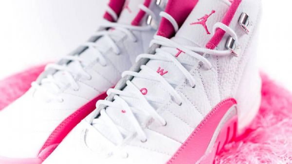 Nike Air Jordan 12 Retro Vivid Sko Herre Rosa Hvite