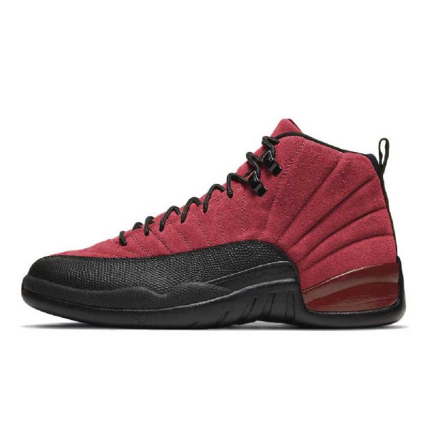 Nike Air Jordan 12 Reverse Flu Game Sko Herre Rød Svarte