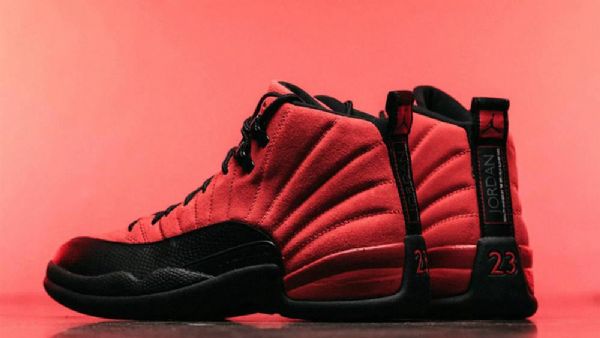 Nike Air Jordan 12 Reverse Flu Game Sko Herre Rød Svarte