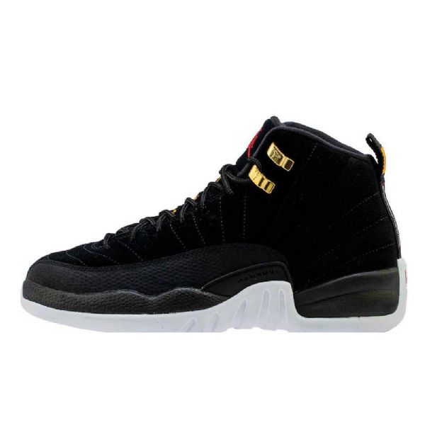 Nike Air Jordan 12 Reverse Taxi Sko Herre Svarte