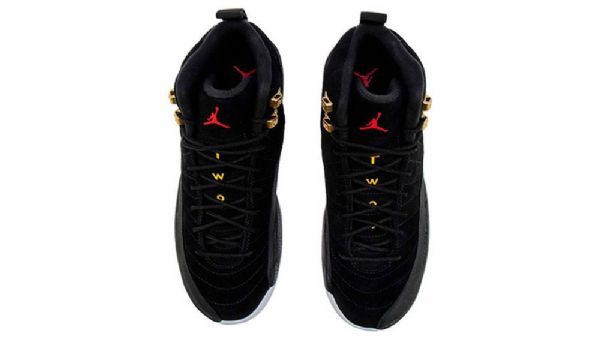 Nike Air Jordan 12 Reverse Taxi Sko Herre Svarte