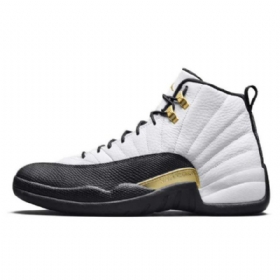 Nike Air Jordan 12 Royalty Sko Herre Hvite Svarte