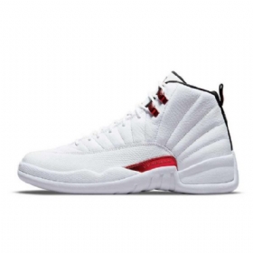Nike Air Jordan 12 Twist Sko Herre Hvite Rød