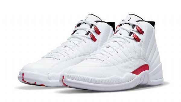 Nike Air Jordan 12 Twist Sko Herre Hvite Rød