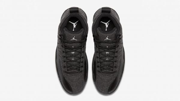 Nike Air Jordan 12 Ull Sko Herre Svarte