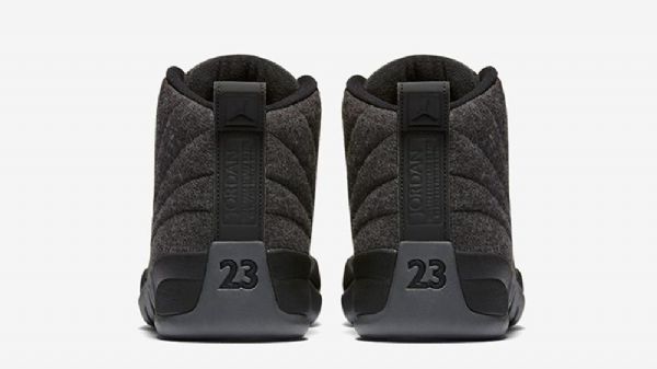 Nike Air Jordan 12 Ull Sko Herre Svarte