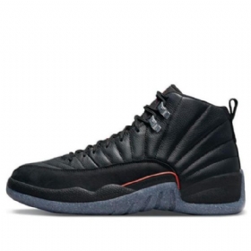 Nike Air Jordan 12 Utility Retro Basketball Shoes Herre Svarte