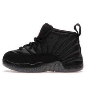 Nike Air Jordan 12 Utility Td Sko Barn Svarte