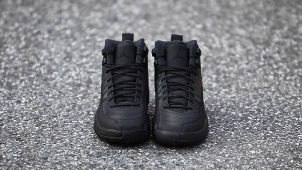 Nike Air Jordan 12 Winterized Sko Herre Svarte