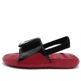 Nike Air Jordan Hydro 7 Borrelås Slide Sports Slippers Barn Svarte Rød